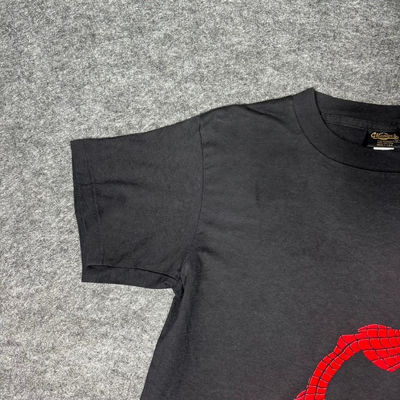 VTG 90s Spider-Man Marvel Changes T Shirt Mens M Black Single Stitch USA Made - Picture 6 of 16